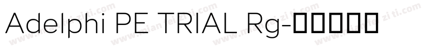 Adelphi PE TRIAL Rg字体转换